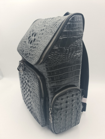 Кожаный рюкзак унисекс 7330Black