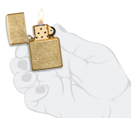Зажигалка Classic Tumbled Brass Zippo 49477