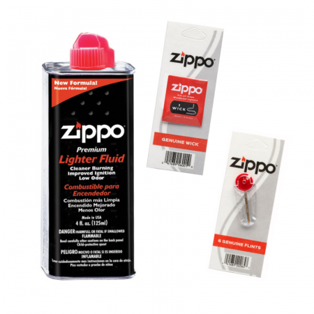Набор Zippo: топливо, фитиль и кремни Zippo Набор Zippo: топливо, фитиль и кремни