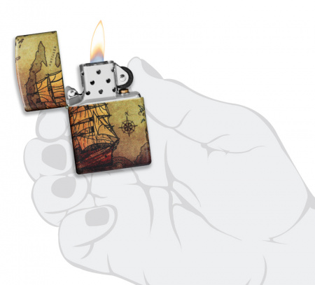 Зажигалка Zippo Pirate Ship Design Zippo 49355