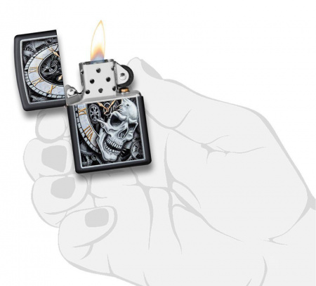 Зажигалка Skull Clock Design Zippo 29854