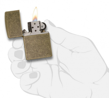 Зажигалка Antique Brass™ Zippo 201FB