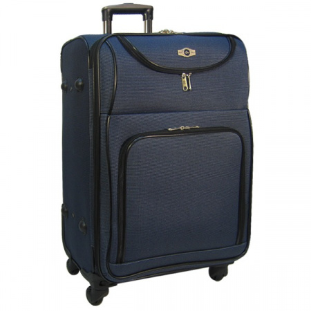 Чемодан со съемными колесами  6088"26"dark blue